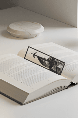 Ocean Bookmark, Gift Idea 3d model