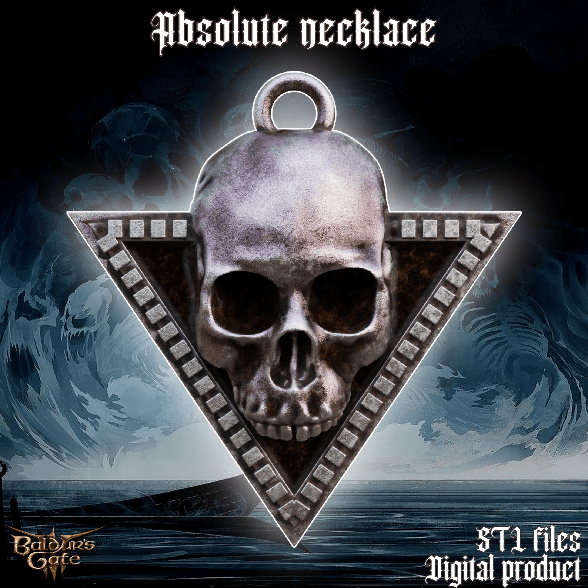 Fantasy Absolute Necklace Baldurs Gate 3 3d model