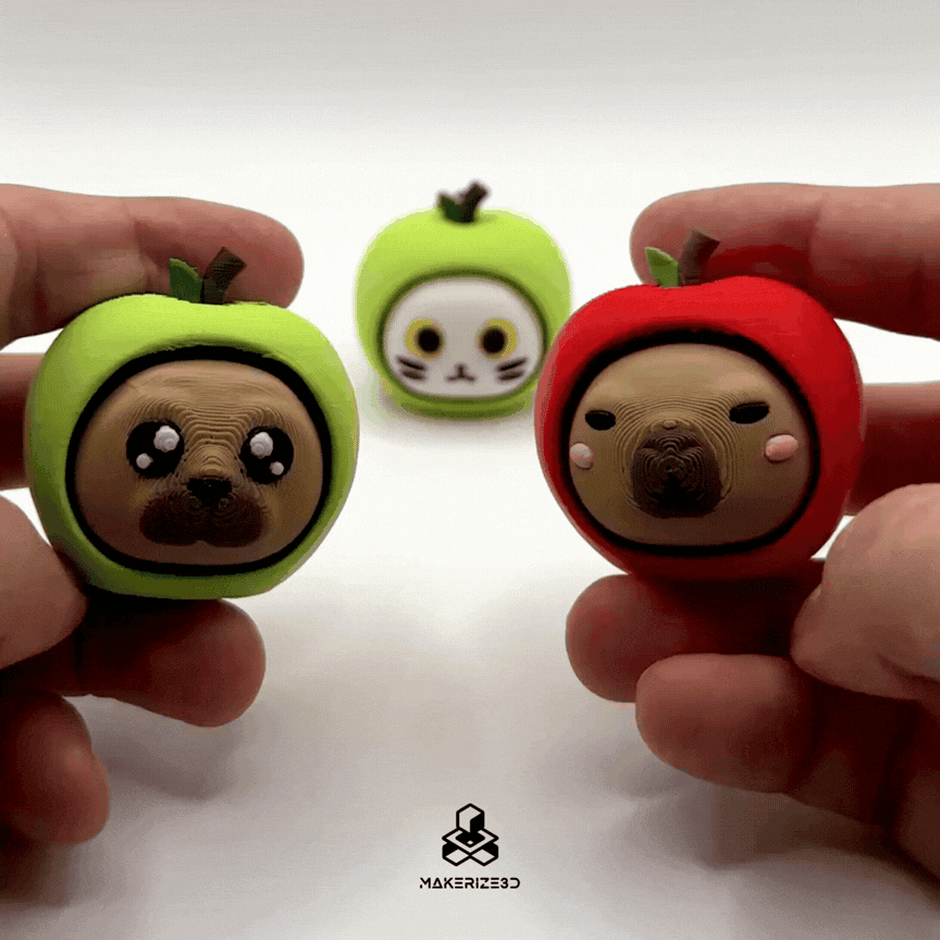 Fruit Buddy Apple 3d model