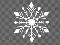snowflake christms dec 3d model