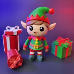 TWINKLE TOE - Whimsical Christmas Elf 3d model