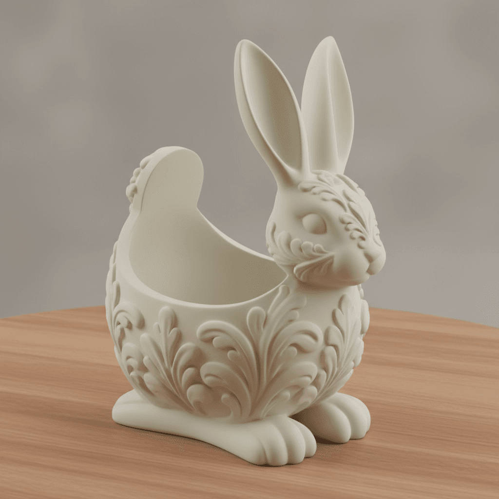 Cute Animal Storage Bunny 3d model