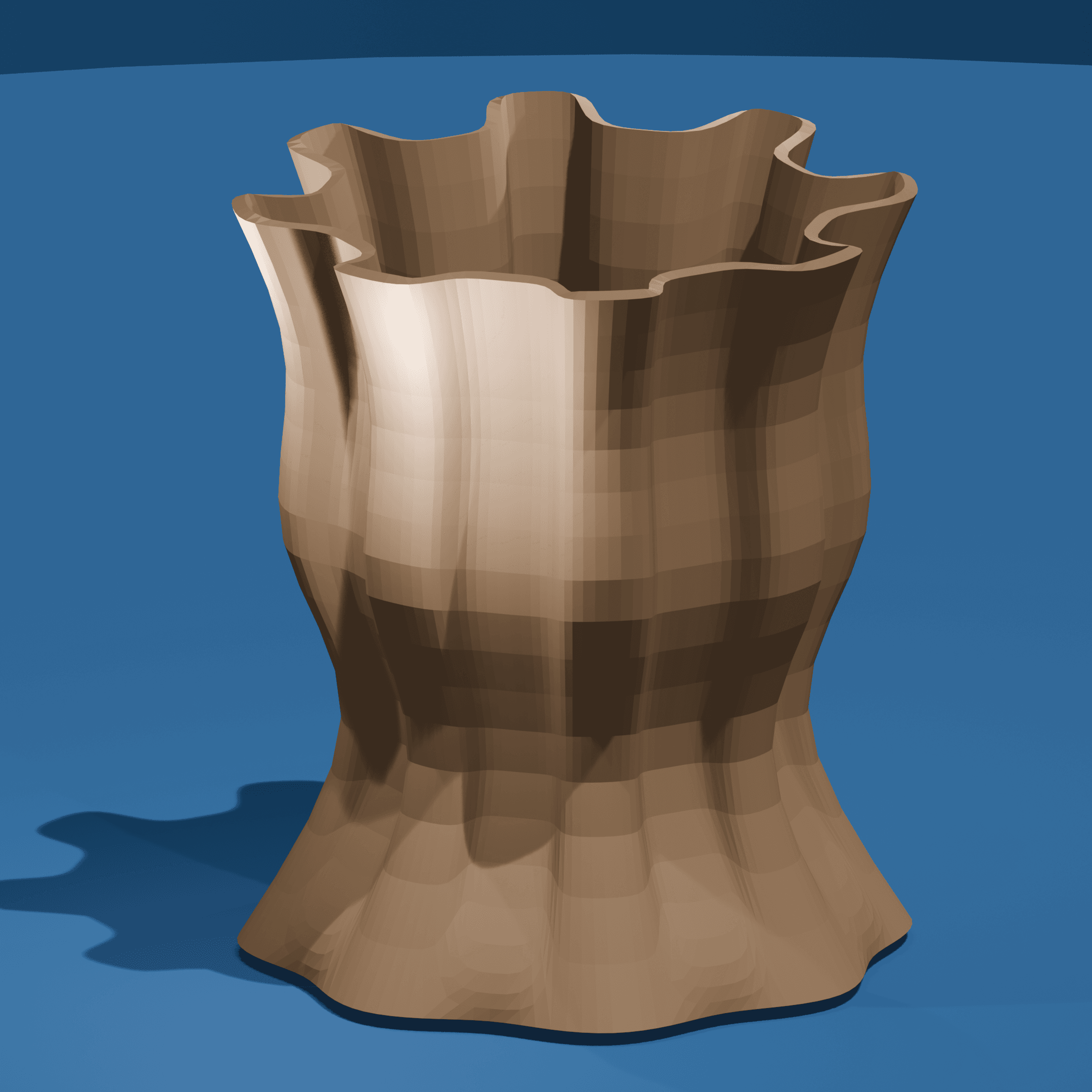 Gear Shaped Vase 3d model