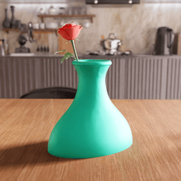 Minimalist Flared Wide-Base Vase 3d model