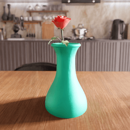 Minimalist Flared Wide-Base Vase 3d model