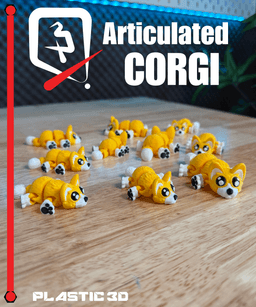Articulated Corgi 3d model