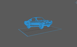 Ford - Mustang Wall Art 3d model