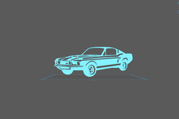 Ford - Mustang Wall Art 3d model