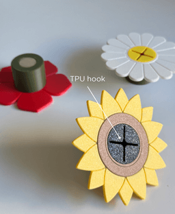 Petal Press, towel hooks collection. 3d model
