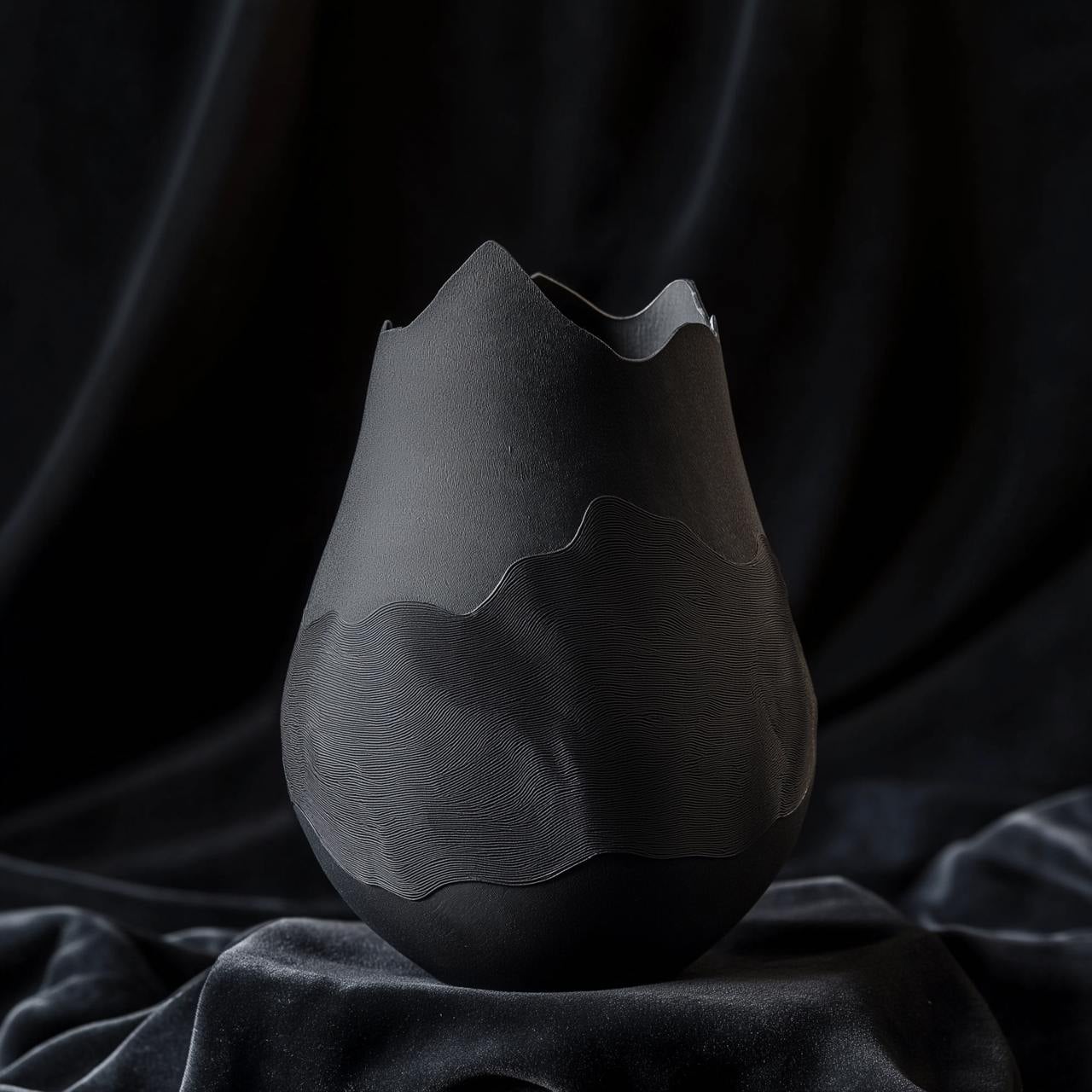 Shadow Crest - Sculptural 3D Printable Home Decor 3d model