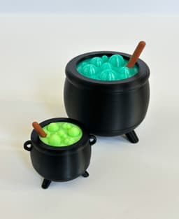 Mini Boiling Cauldron Fidget for Halloween 3d model