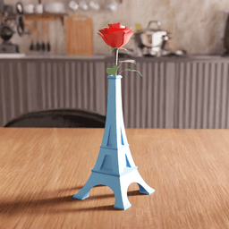 Eiffel Tower Geometric Bud Vase Centerpiece 3d model