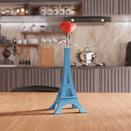 Eiffel Tower Geometric Bud Vase Centerpiece 3d model