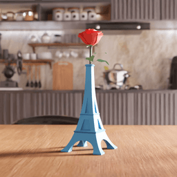 Eiffel Tower Geometric Bud Vase Centerpiece 3d model
