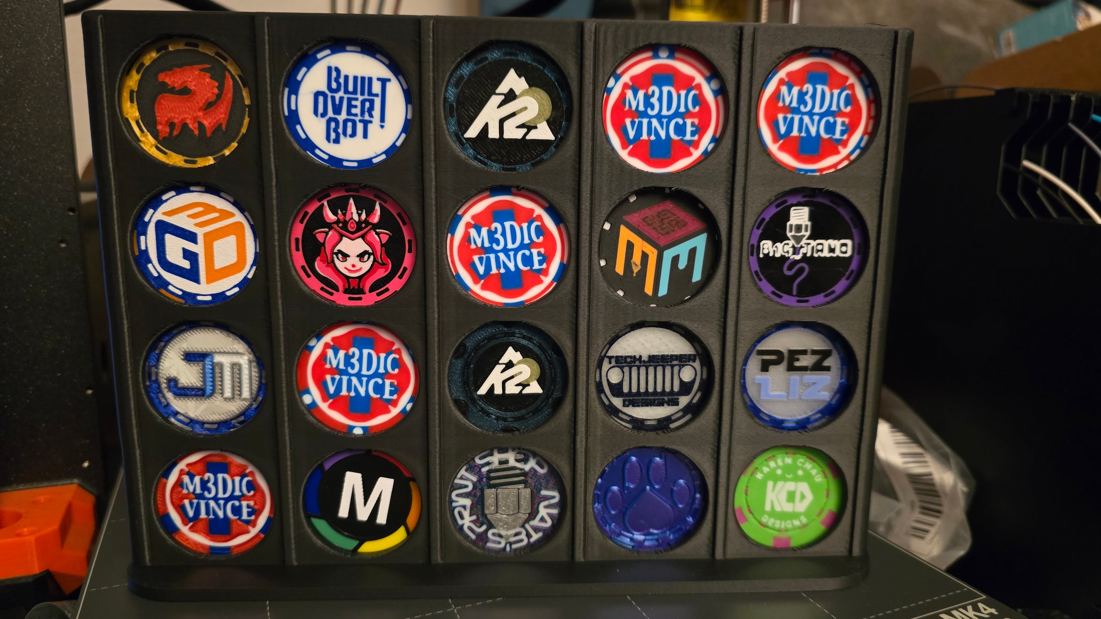 These are a great way to display the Maker Poker Chips we collect from other makers.