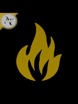 Simple Flame Symbol - 2D Art 3d model