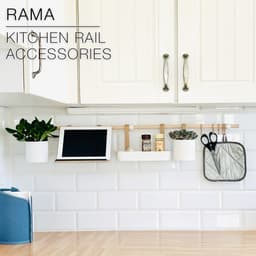 RAMA | Dishsoap and sponge holder for kitchen rail 3d model