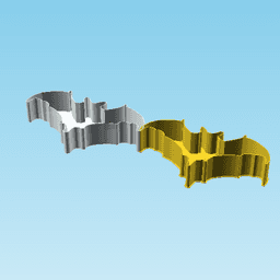 Bat 0050, nestable box (v2) 3d model