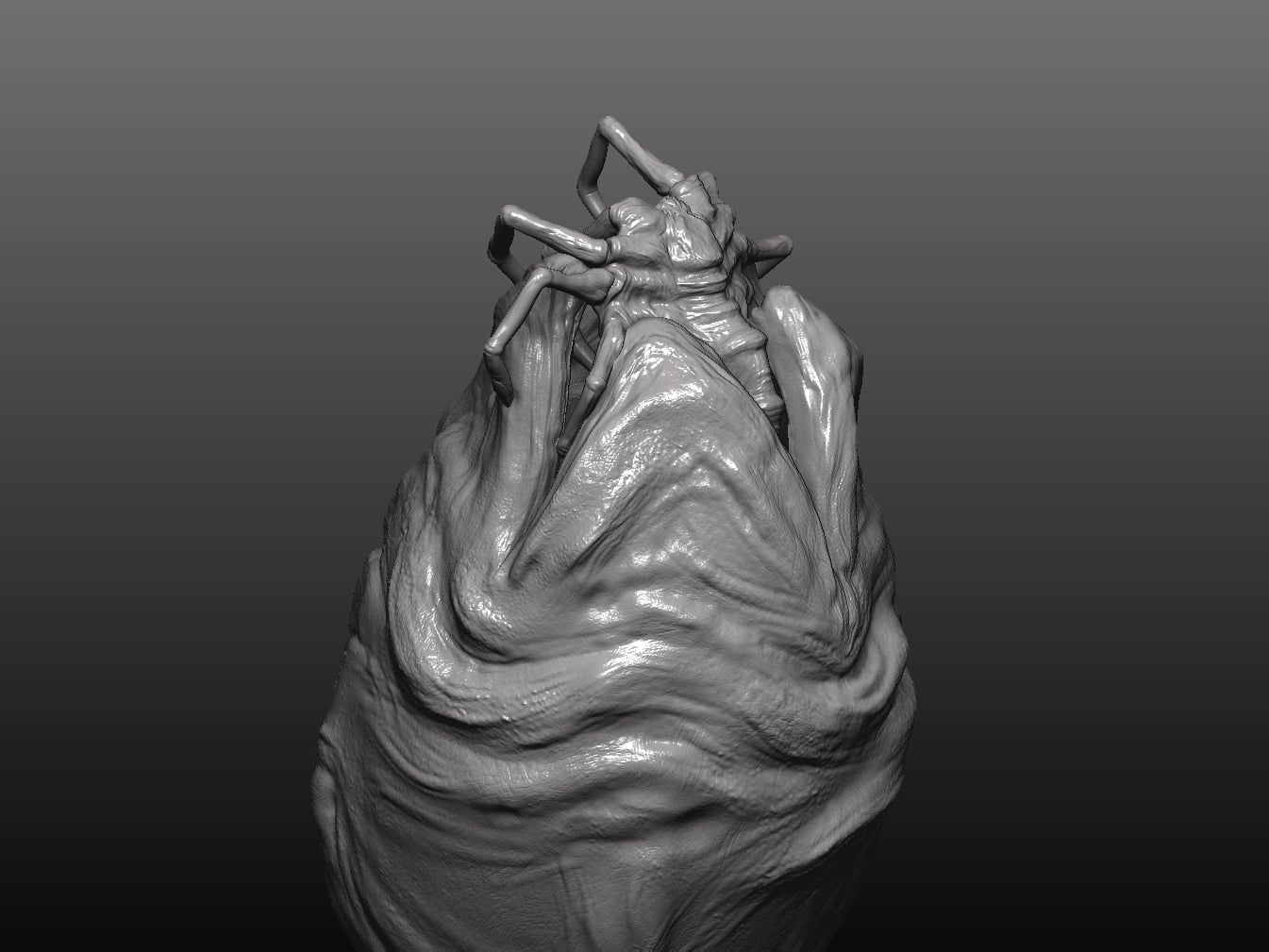 facehugger egg , alien 3d model