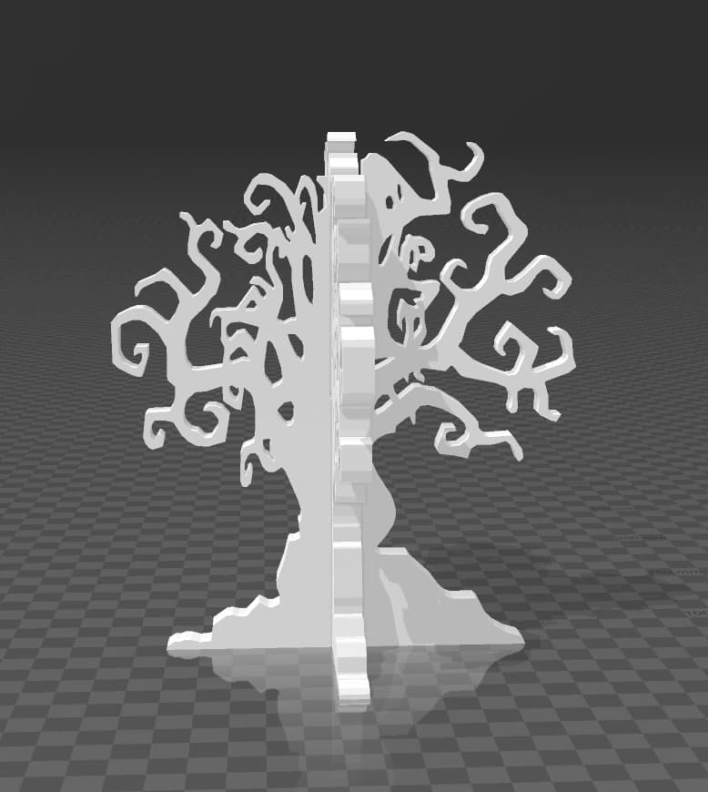 haunted tree, halloween decoration 3d model