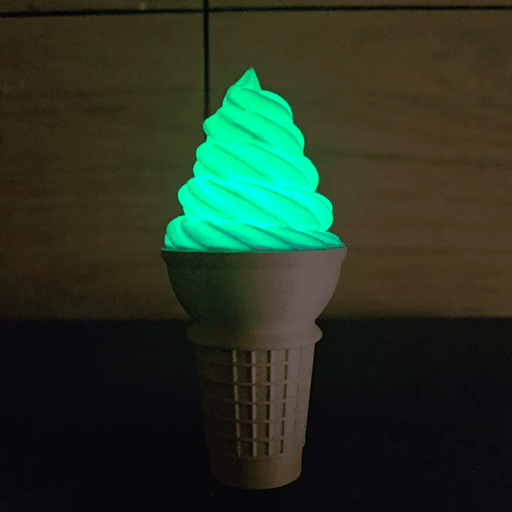 Ice cream light 3d model