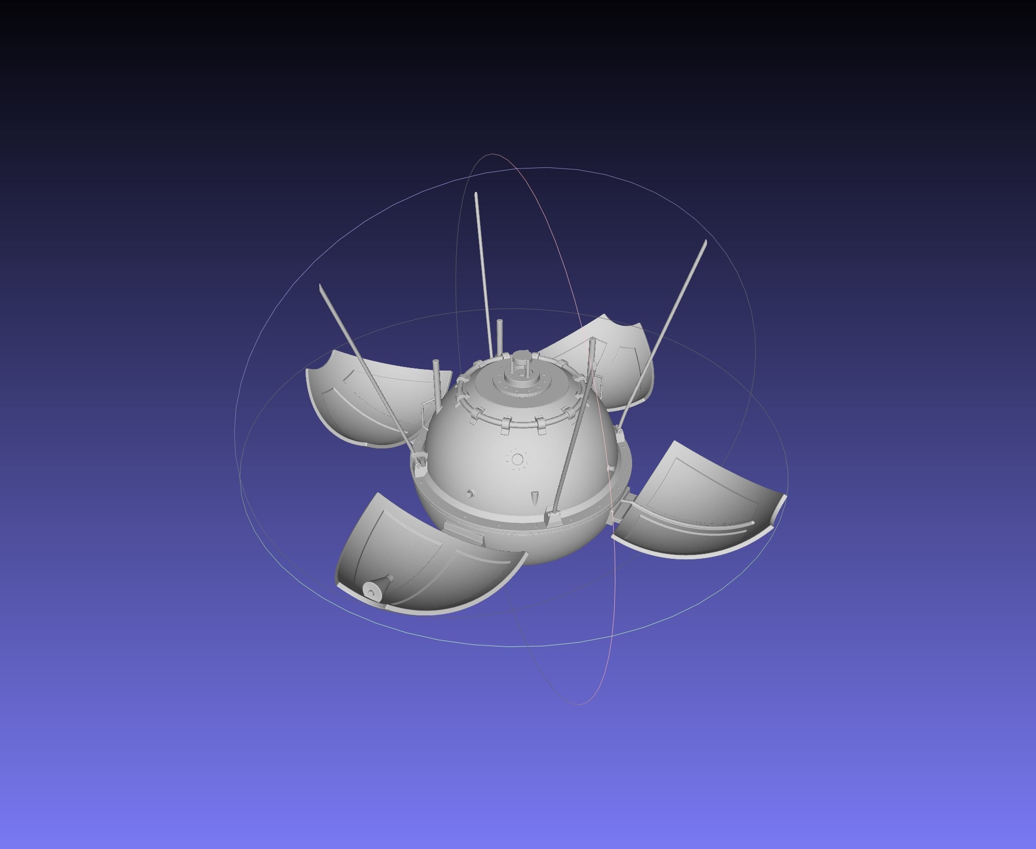 Luna 9 Moon Probe 3d model