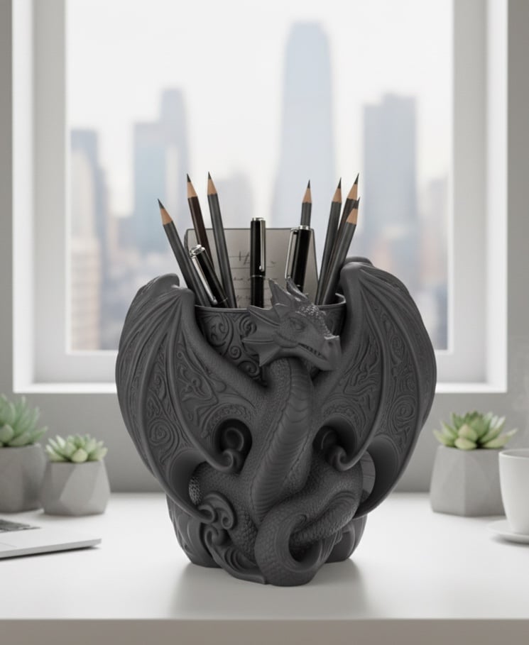 Dragon Desk Organizer 3d model