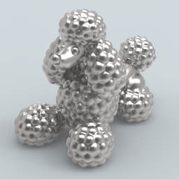 POODLE LYING 3d model