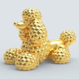POODLE LYING 3d model