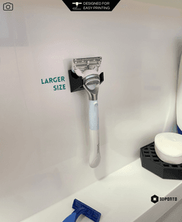 Gillette Razor Wall Holder 3d model