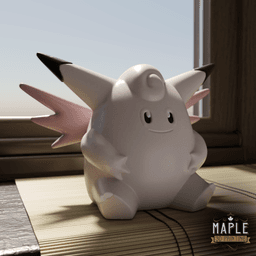 036. Clefable - Basic & Ornamental 3d model