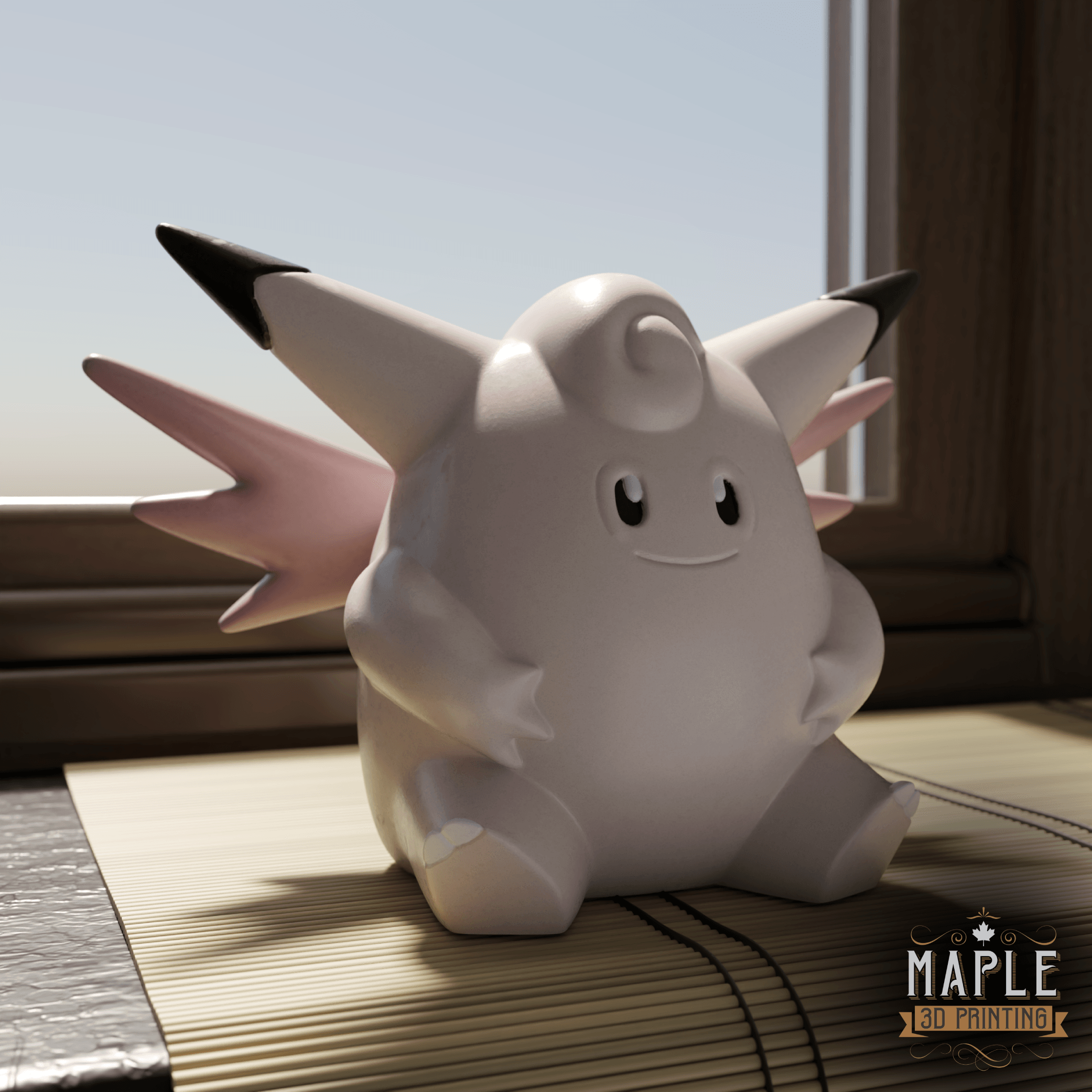 036. Clefable - Basic & Ornamental 3d model