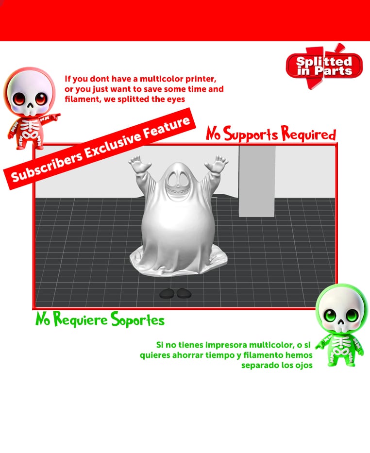 Chunky Ghost 3d model