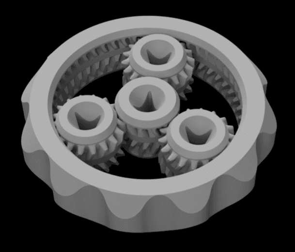 GOTED Planetary Fidget Spinner 3d model
