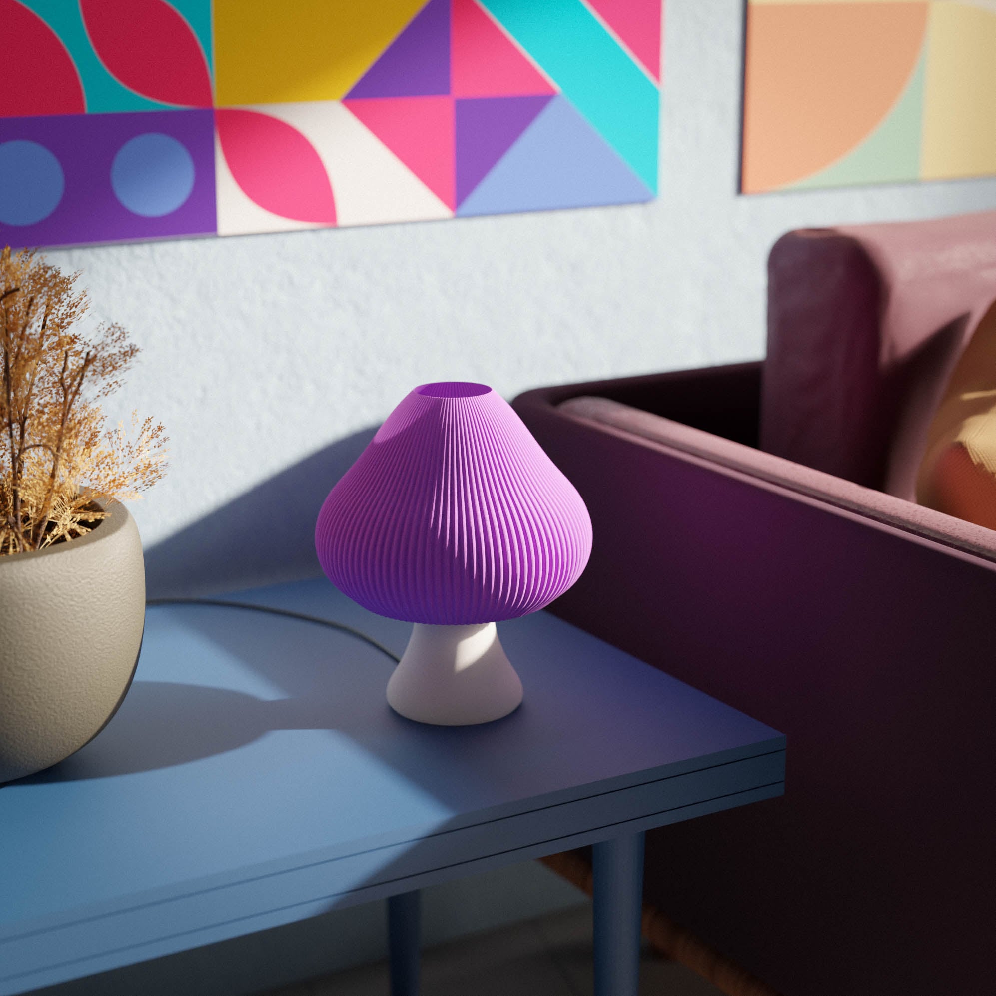 Groove Tiny Mushroom Table Lamp 3d model