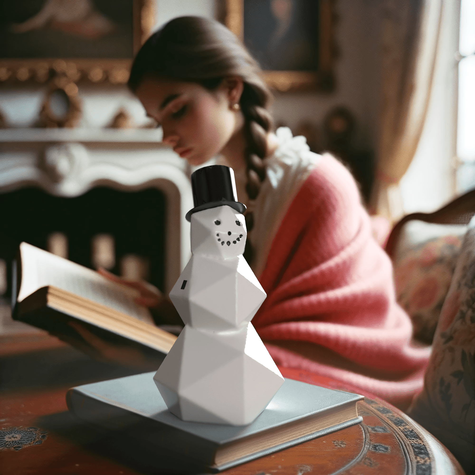 SNOWMAN FDM LOW POLY PRESS PRINT 3d model