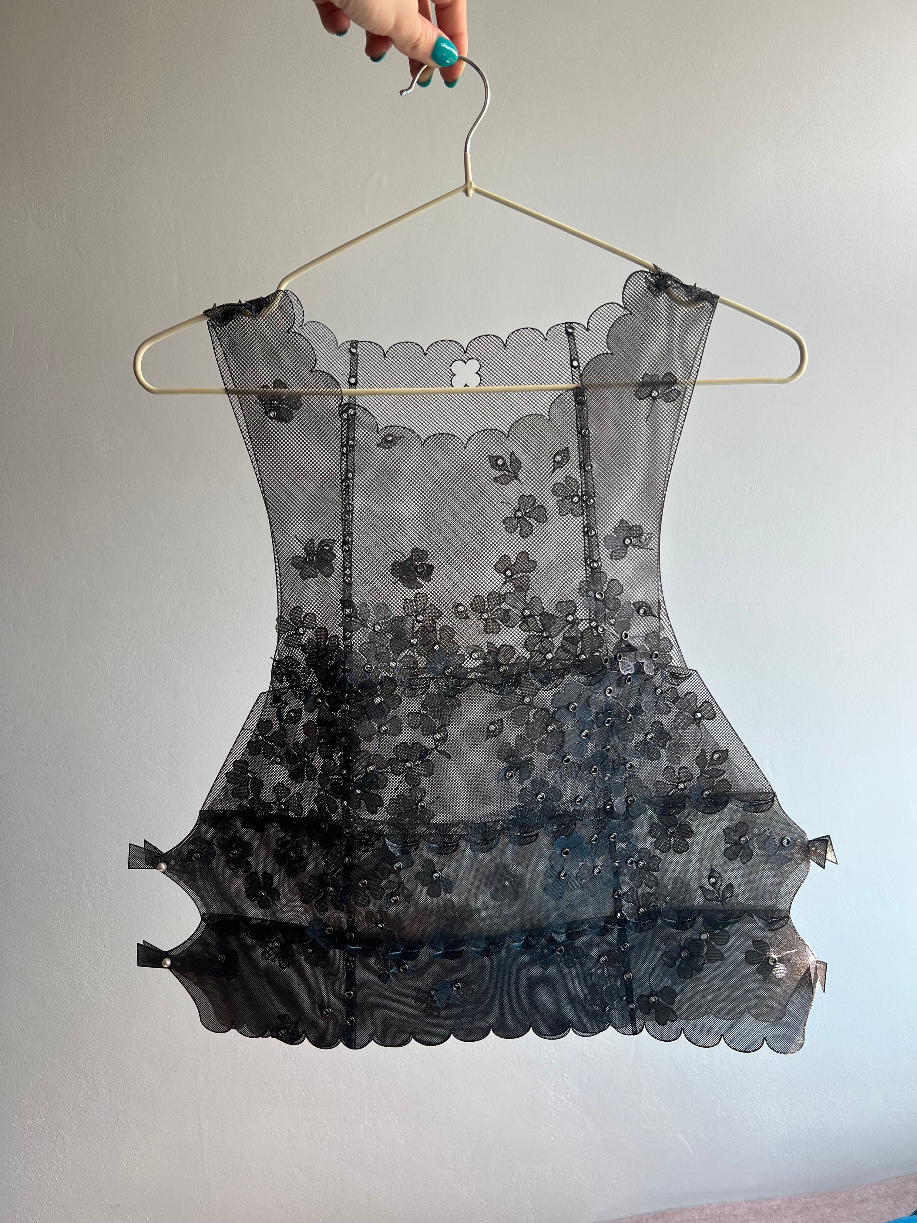 Floral Top – Modular 3D-Printed Fashion 3d model