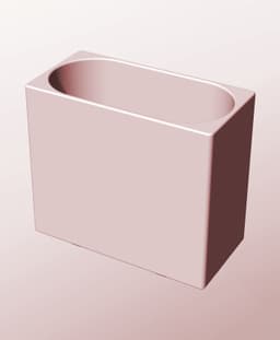 CX68-130 Stacking module bin for modern home decor 3d stl file 3d model