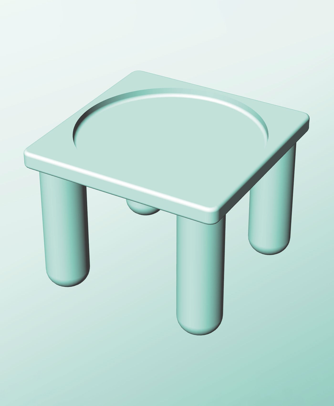 SS162-135Q Stand or Base for Modular Stacking Storage Container Box Bin 3d model