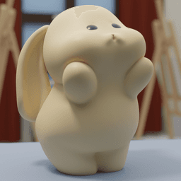 Little Cute Bunny 2 3d model
