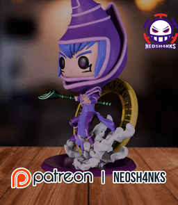 Dark Magician Funko style 3d model