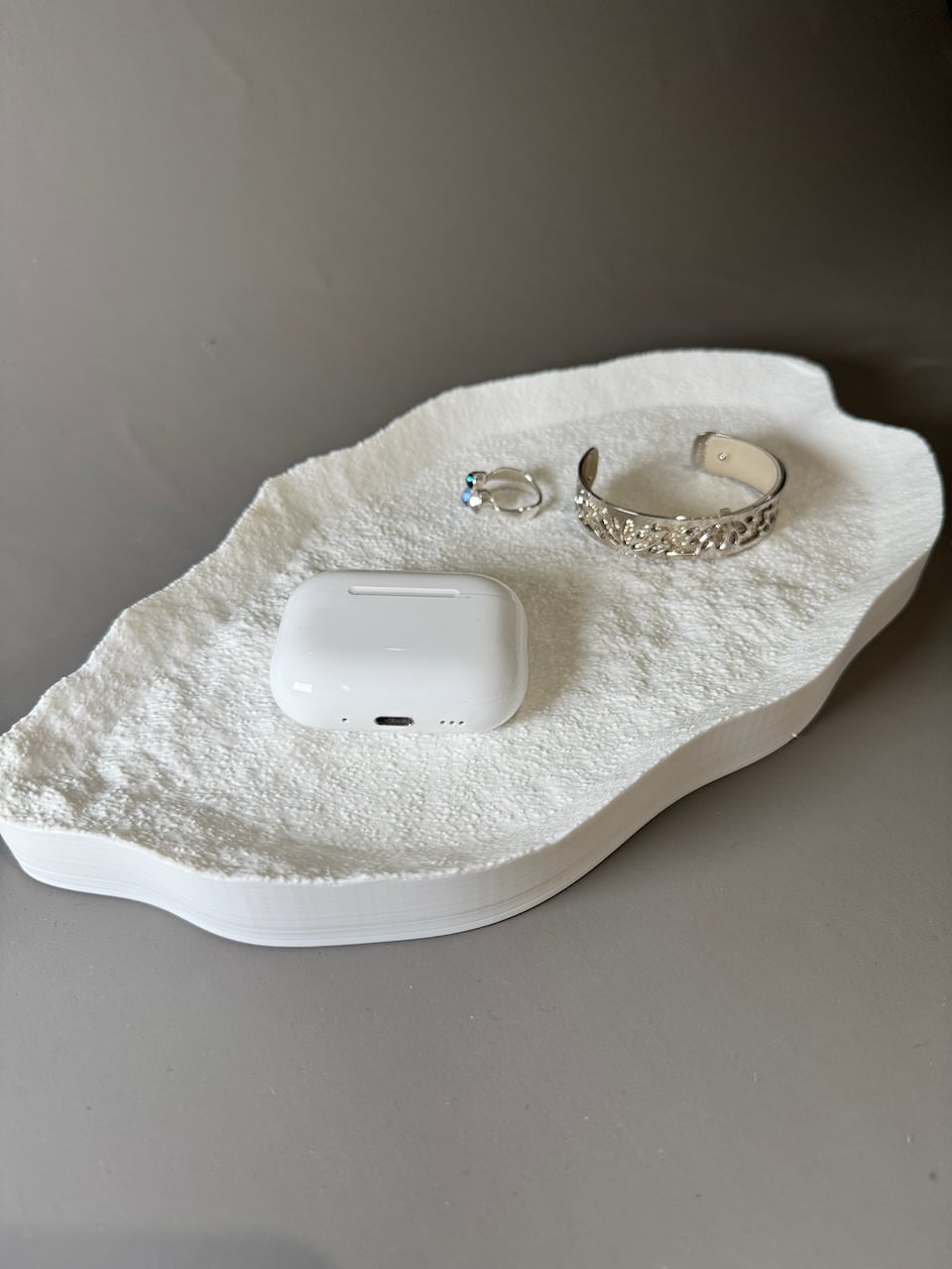 Stone Effect Jewelry Tray 3d model