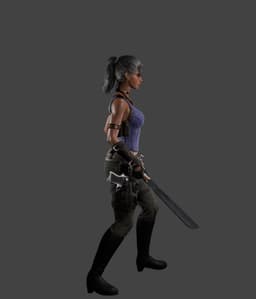 Post Apocalypse Fighter V2 3d model