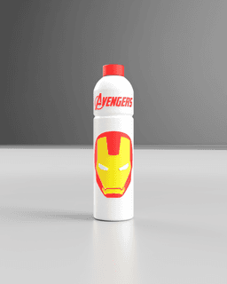 MARVEL WATER BOTTLE (IRON MAN) 3d model