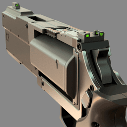 Hailstorm Revolver Replica Call of Duty: Infinite Warfare 3d model