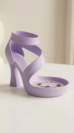 High Heel Jewelry Holder | Modern Shoe Tray Decor 3d model