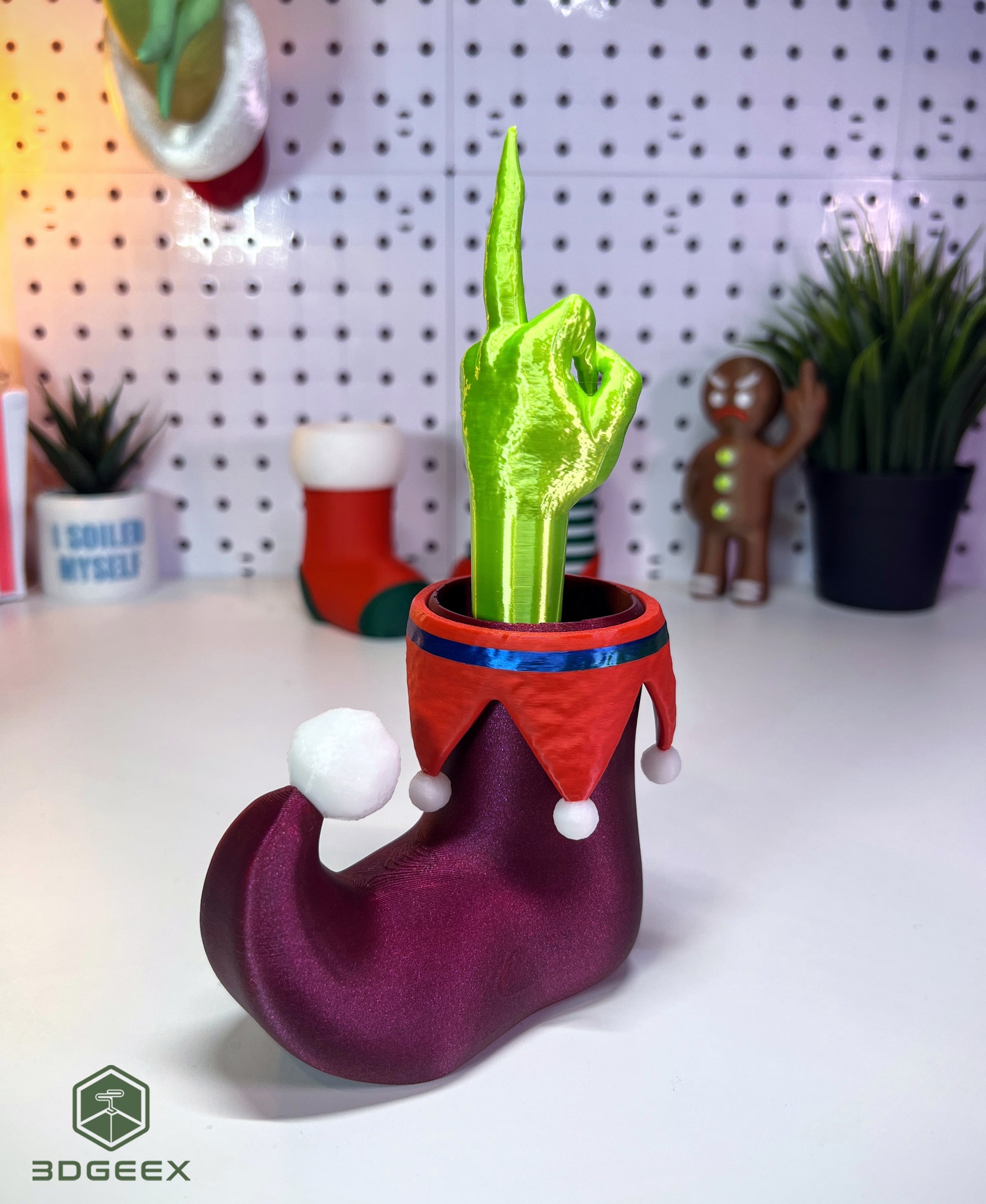 Surprise Christmas Stocking - Grinch Edition 3d model