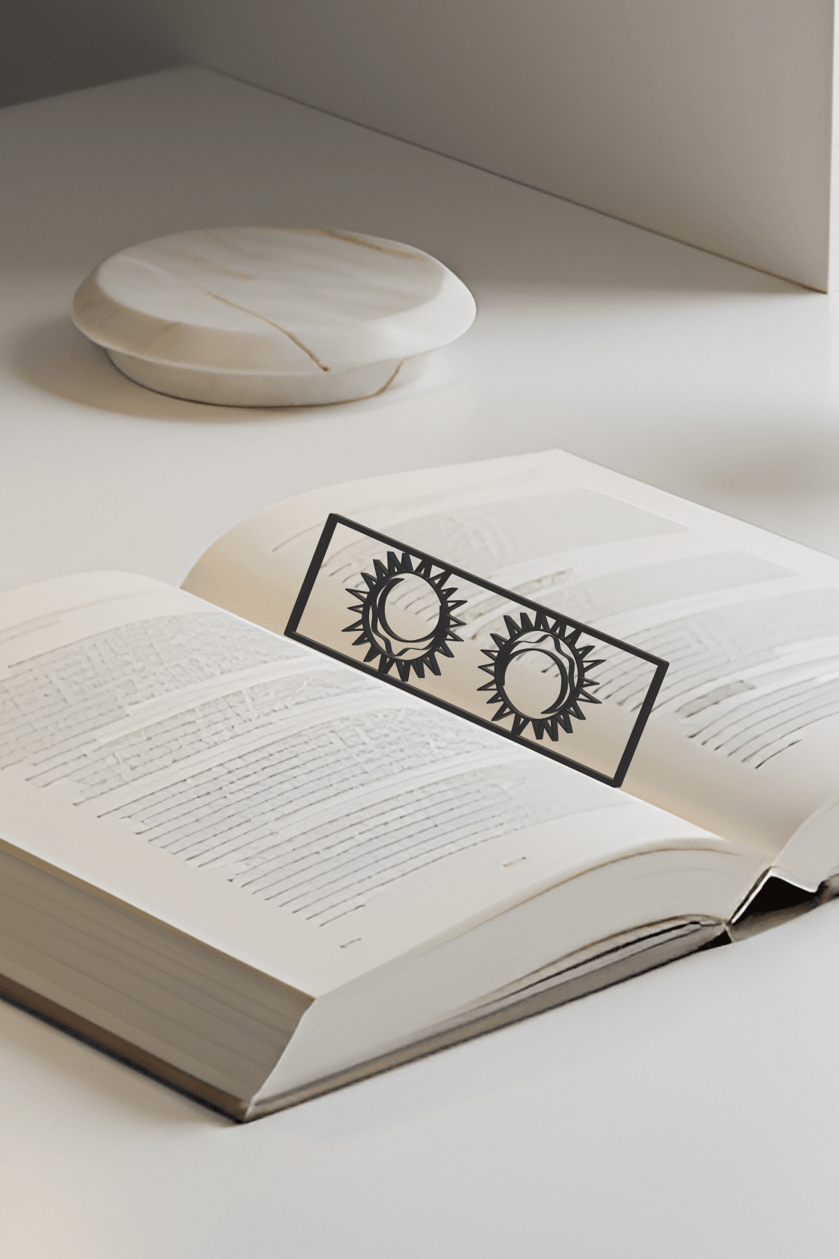Sun Bookmark, Creativity Bookmark, Gift Idea 3d model