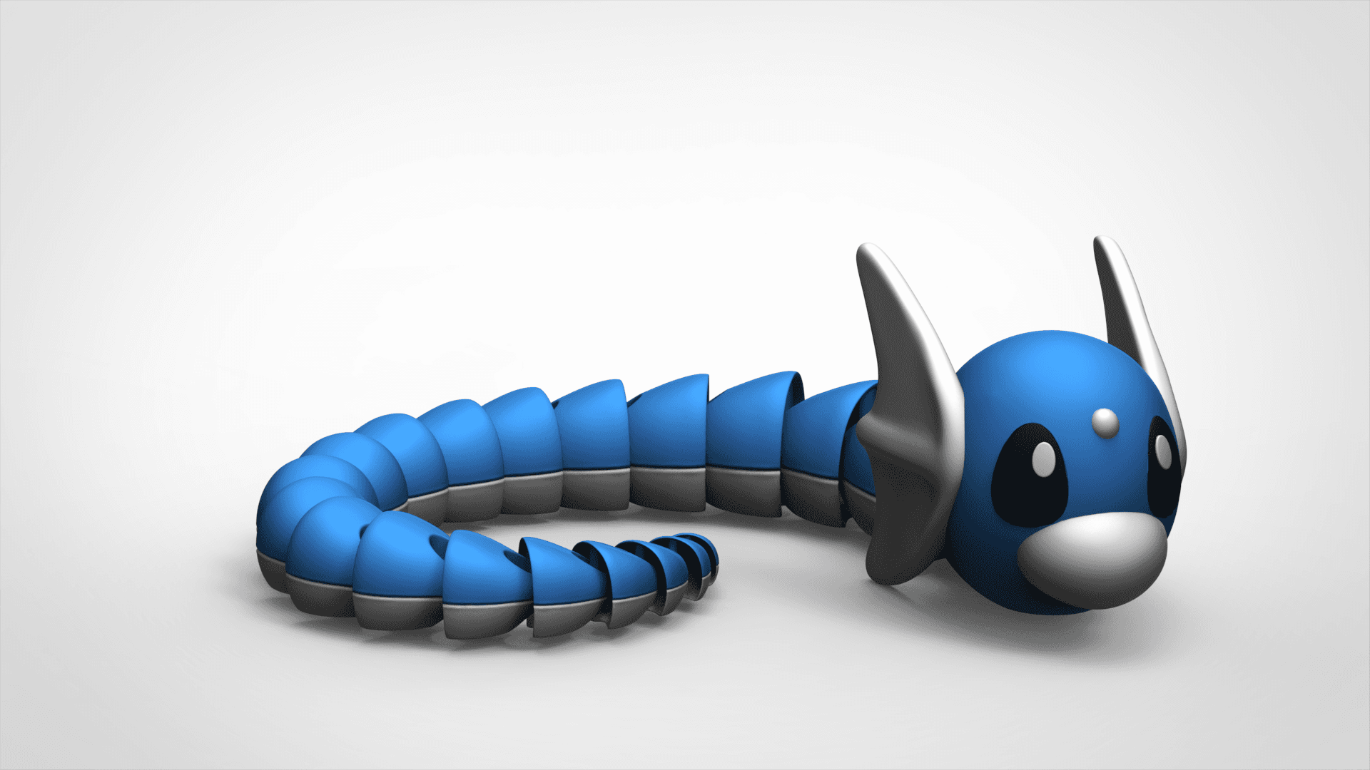 Dratini (Pokemon)- Print-In-Place Flexi 3d model