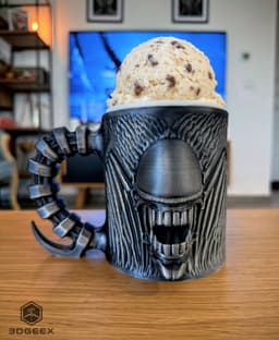 Xenomorph Ice Cream Pint Holder 3d model